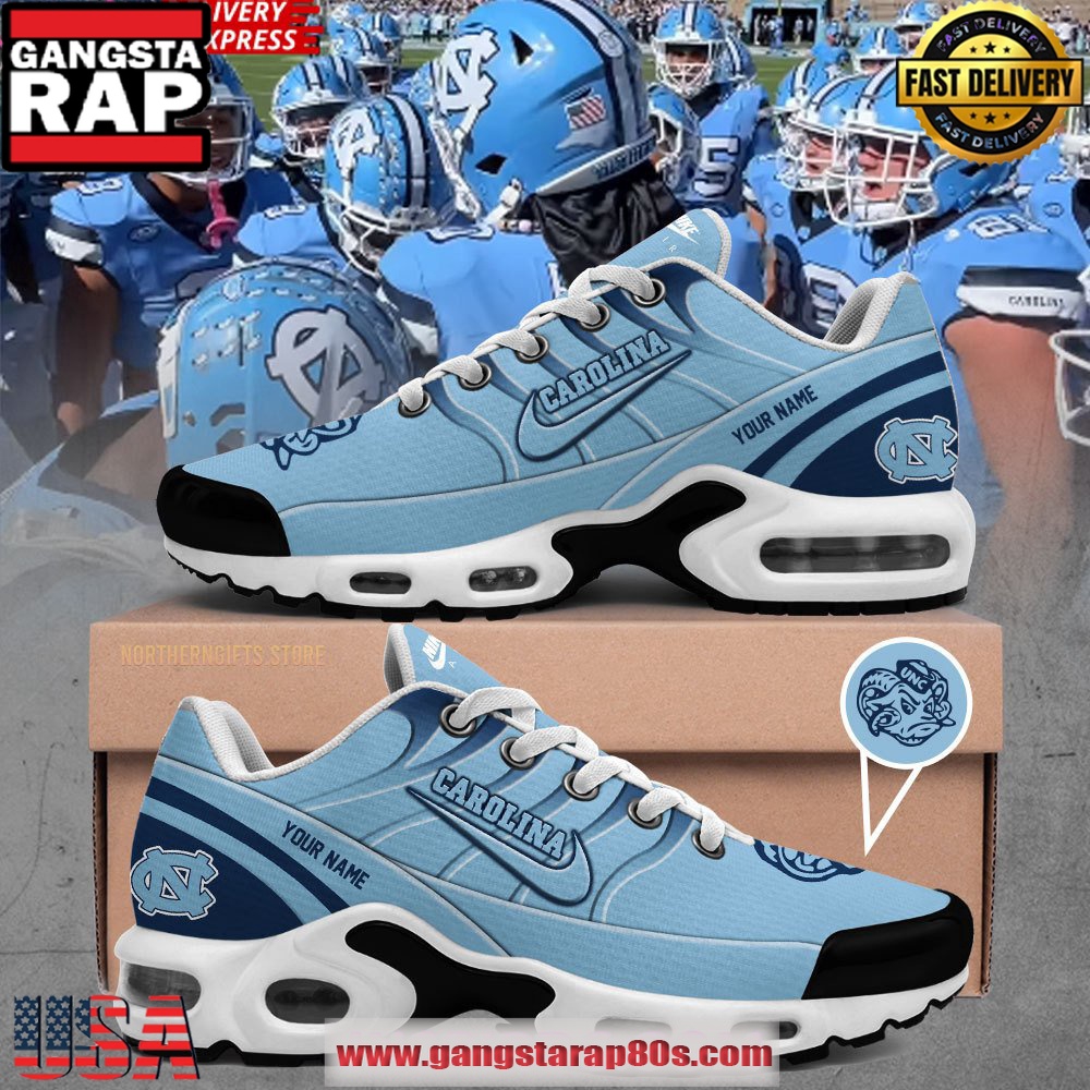 North Carolina Tar Heels Football Custom Name Nike Air Max Plus