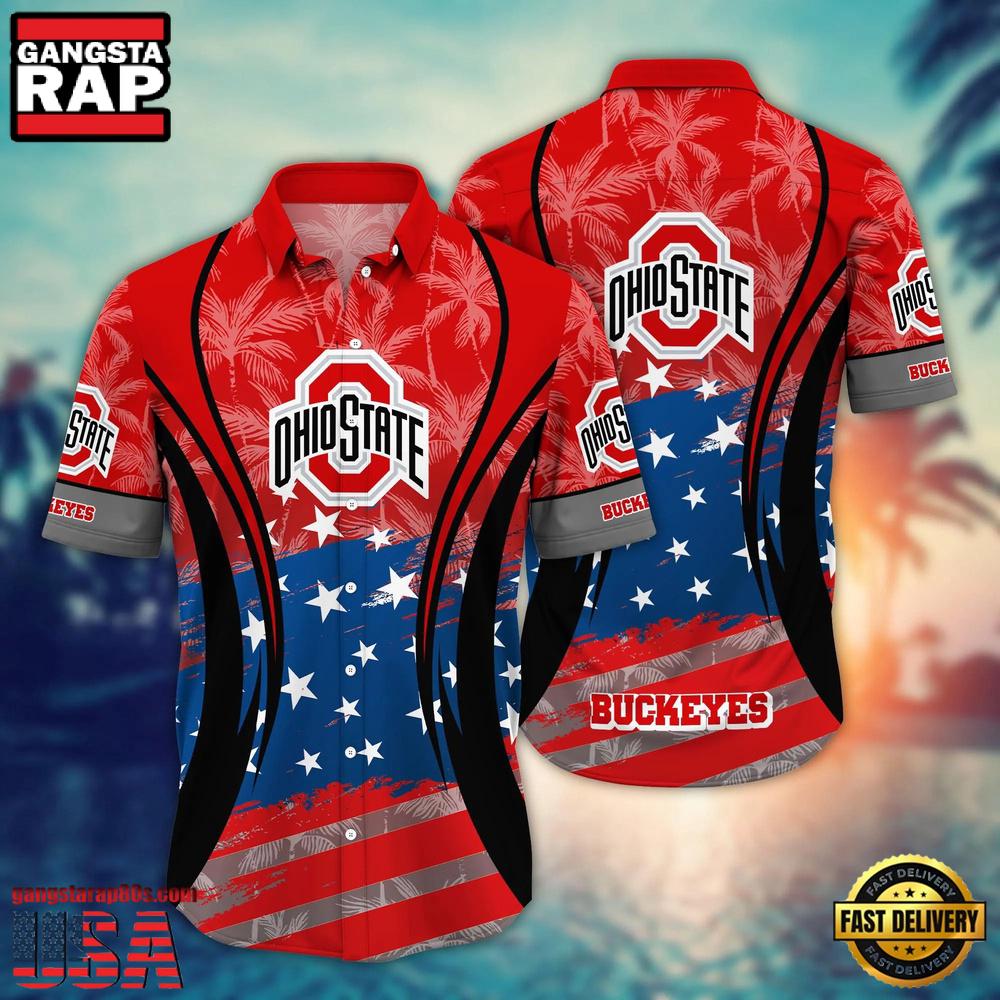 Ohio State Buckeyes MLB Team Hawaiian Shirt Gift For Fans