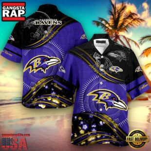 Personalized Baltimore Ravens NFL Hawaiian Shirt
