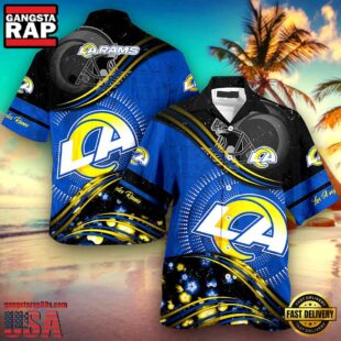 Personalized Los Angeles Rams NFL Hawaiian Shirt