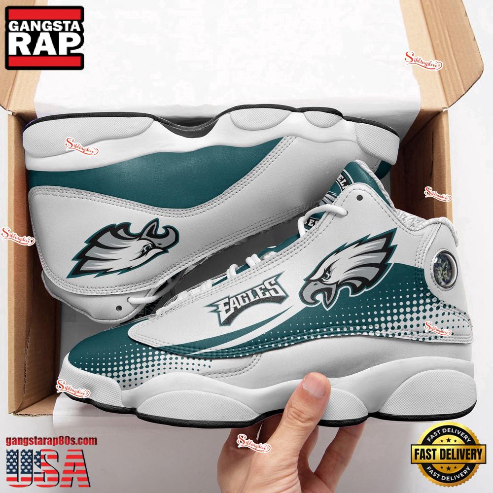 Philadelphia Eagles NFL Air Jordan 13 Shoes For Fans