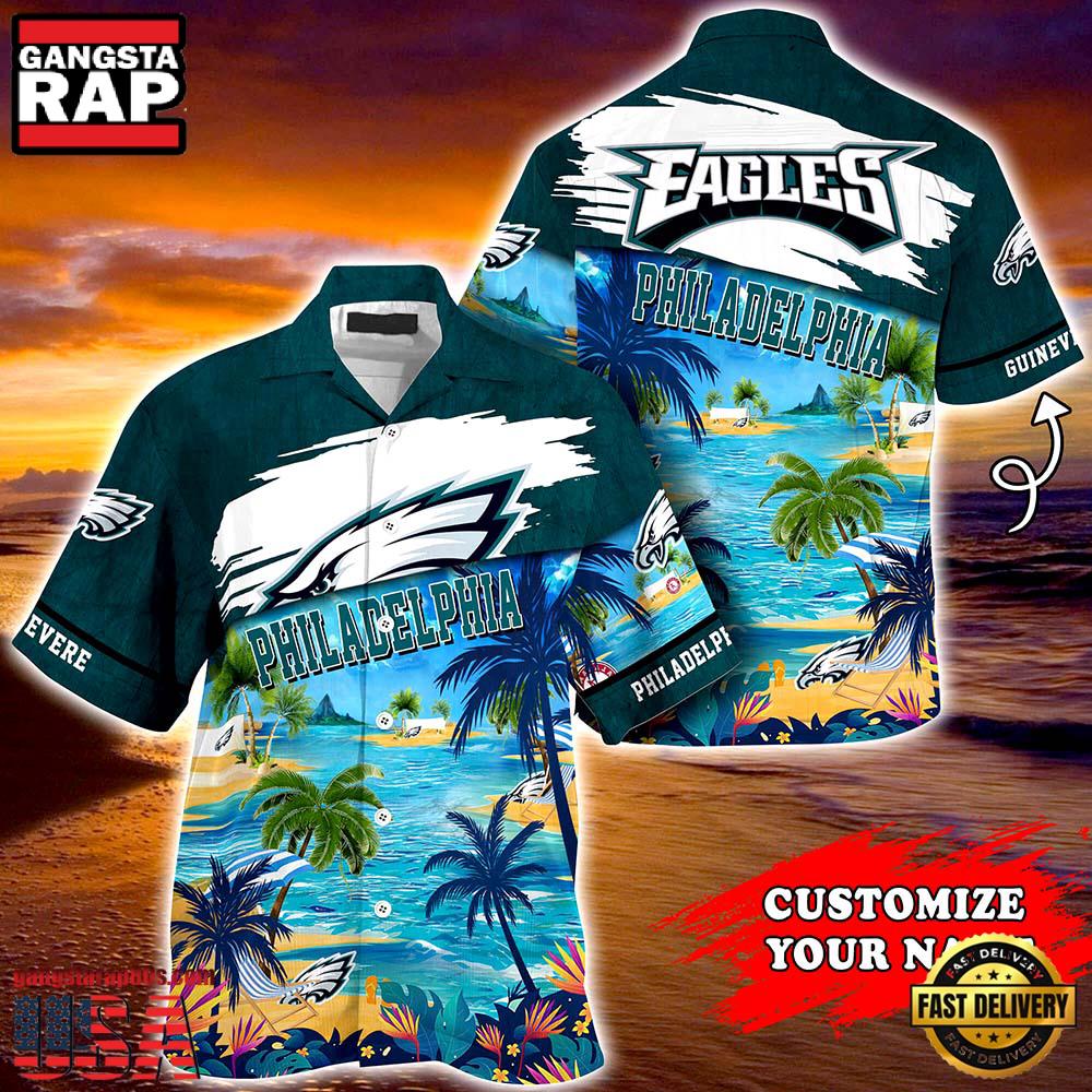 Philadelphia Eagles NFL Personalized Hawaiian Shirt