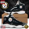 NFL Pittsburgh Steelers New Design Air Jordan 13 Running Sneakers Shoes For Fans 3 Pittsburgh Steelers NFL Air Jordan 13 Shoes For Fans