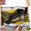 NFL Pittsburgh Steelers New Design Air Jordan 13 Running Sneakers Shoes For Fans 3 Pittsburgh Steelers NFL Air Jordan 13 Shoes For Fans