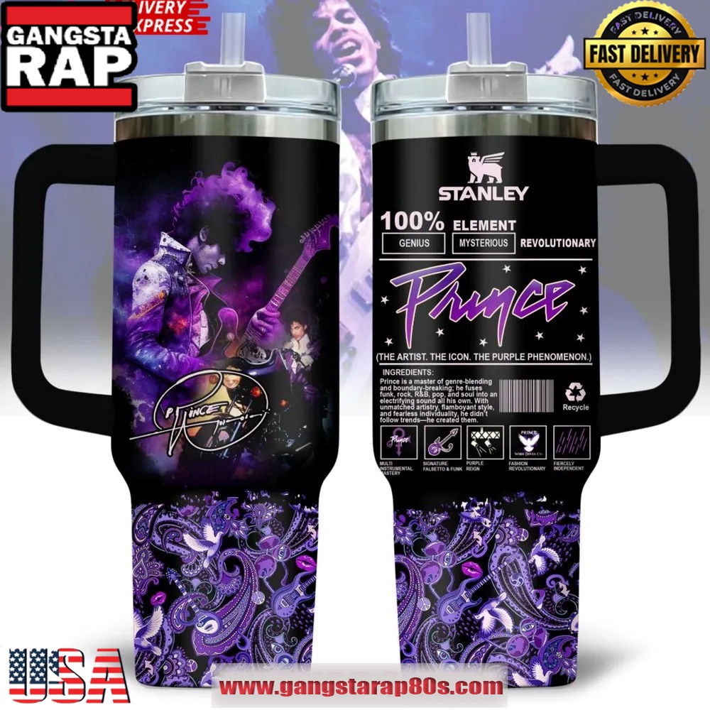 Prince Purple Phenomenon Special Edition Stanley Tumbler Cup 40oz