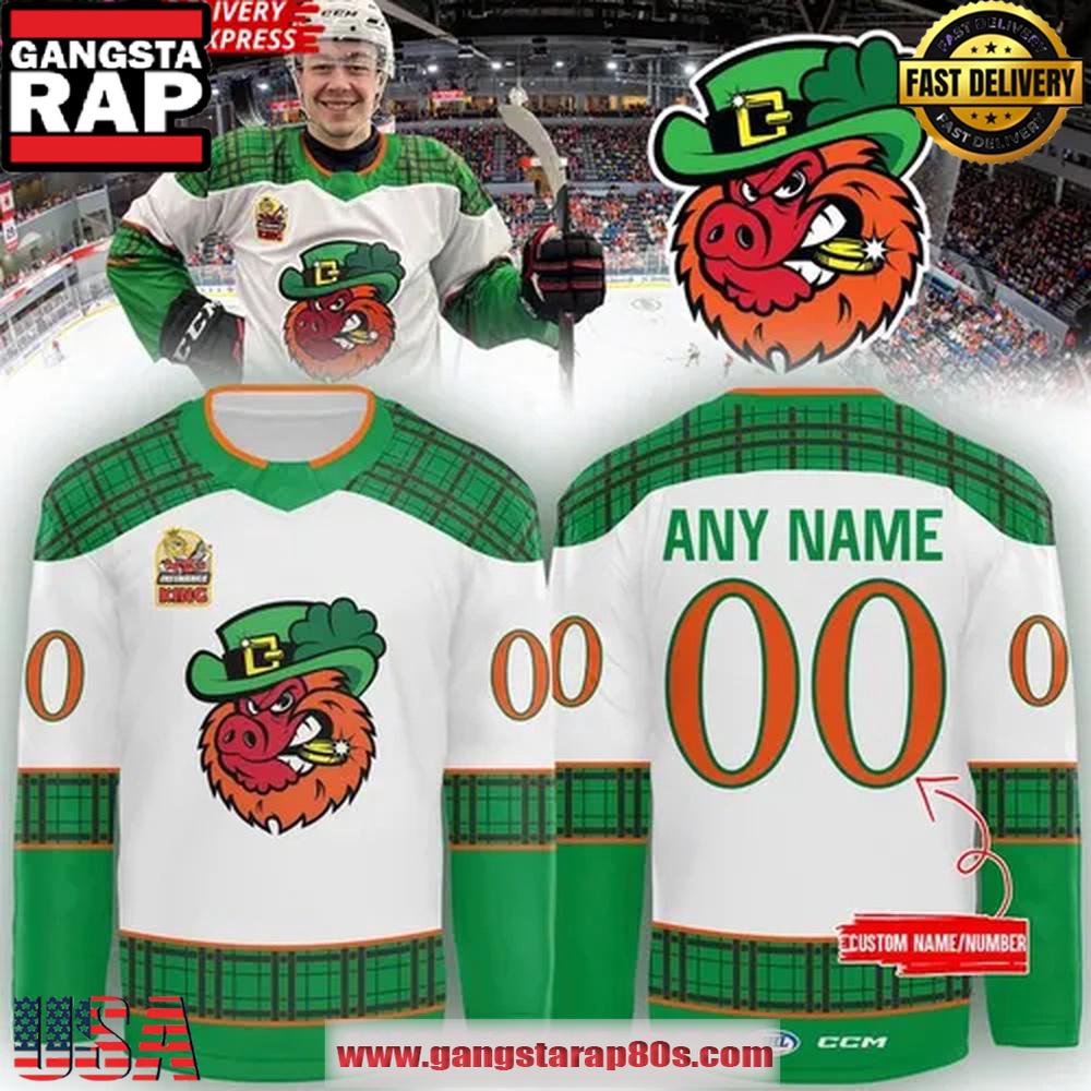 Rockford IceHogs St. Patrick’s Weekend 2025 Special Edition Hockey Jersey Rockford IceHogs St. Patrick’s Weekend 2025 Special Edition Hockey Jersey