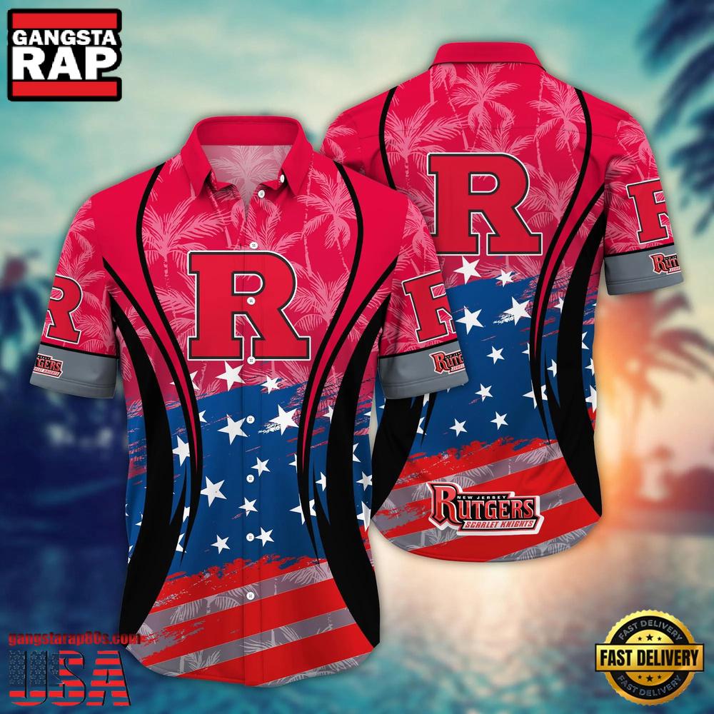 Rutgers Scarlet Knights MLB Team Hawaiian Shirt Gift For Fans