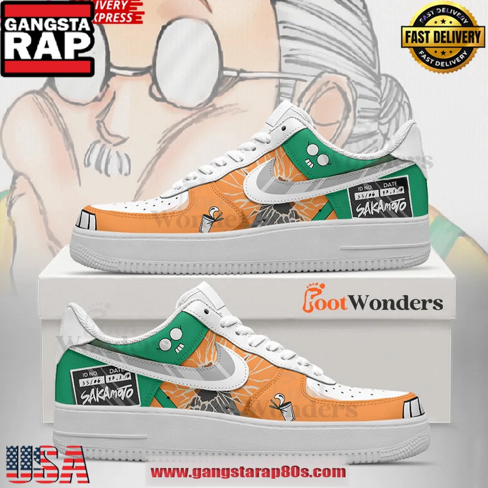 Sakamoto Taro Limited Edition Nike Air Force 1 Sneakers Shoes Sakamoto Taro Limited Edition Nike Air Force 1 Sneakers Shoes