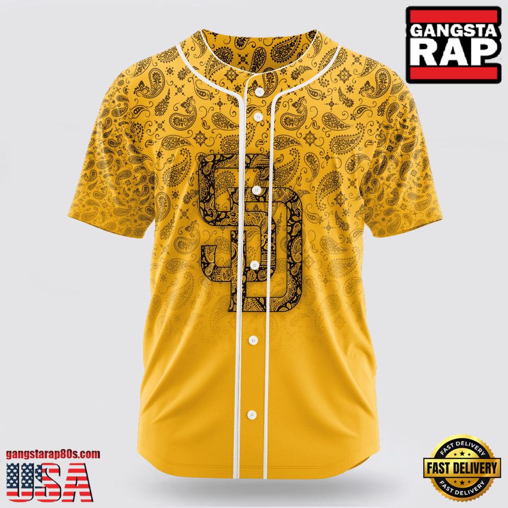 San Diego Padres Paisley Pattern MLB Baseball Jersey