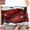 NFL San Francisco 49ers New Design Air Jordan 13 Running Sneakers Shoes For Fans 3 San Francisco 49ers Air Jordan 13 Shoes For Fans