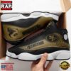 NFL San Francisco 49ers Football New Design Air Jordan 13 Running Sneakers Shoes 3 San Francisco 49ers Football NFL Air Jordan 13 Shoes