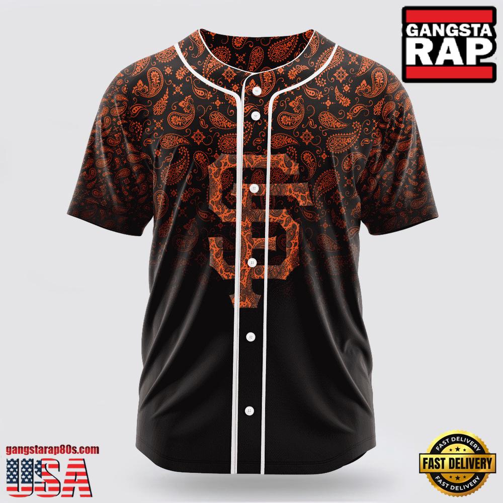 San Francisco Giants Paisley Pattern MLB Baseball Jersey
