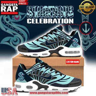 Seattle Kraken Indigenous Peoples Night Custom Name Nike Air Max Plus