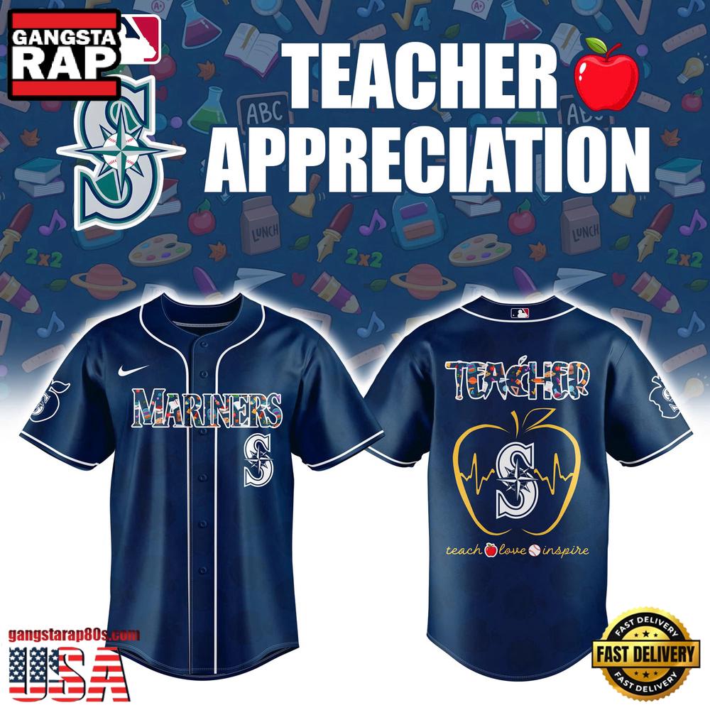 Seattle Mariners TEACHER NIGHT 2025 Baseball Jersey