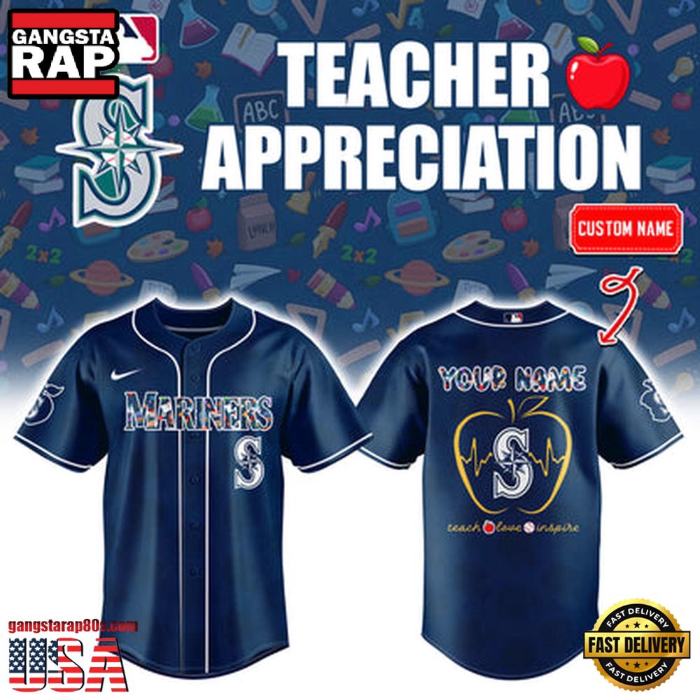 Seattle Mariners TEACHER NIGHT 2025 Limited Custom Jersey Shirt