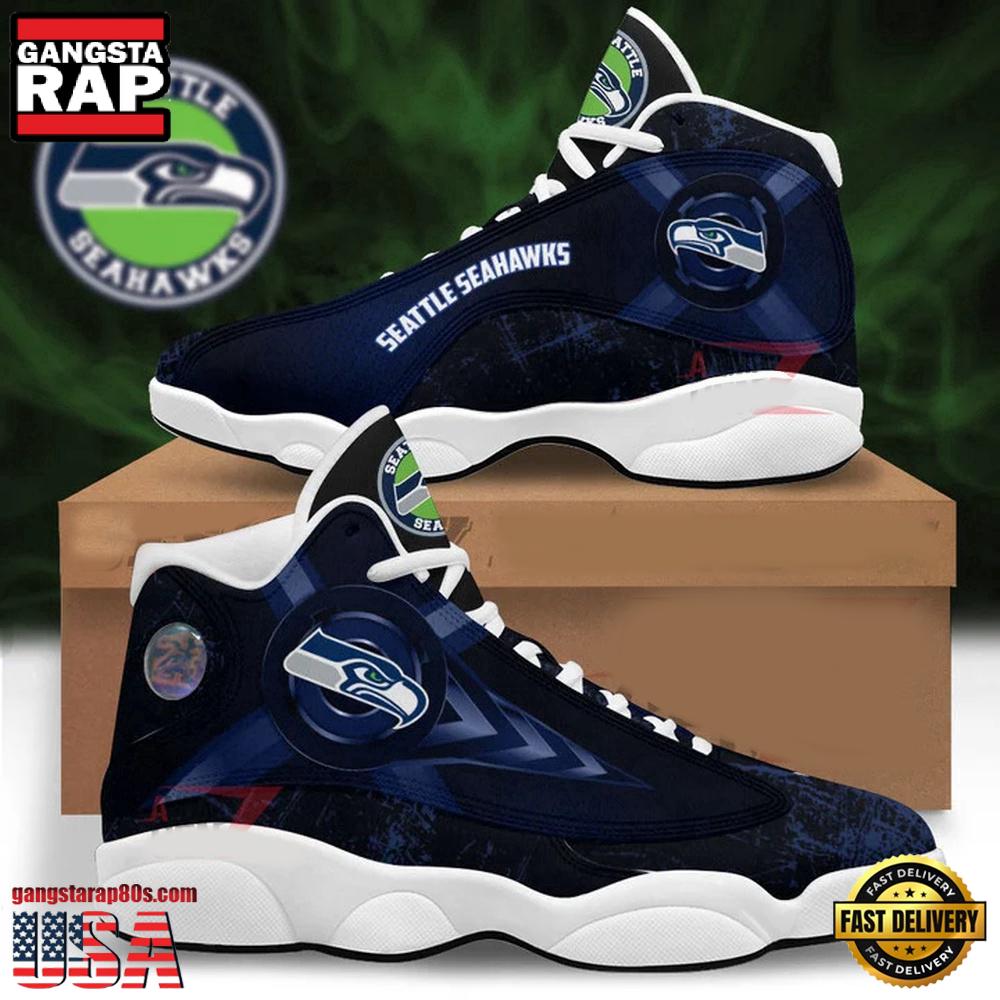 Seattle Seahawks NFL Air Jordan 13 Shoes For Fans