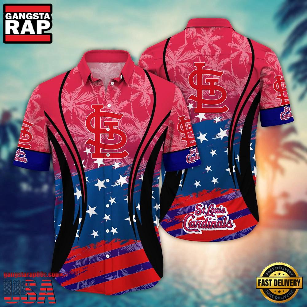 MLB St. Louis Cardinals Team Logo Hot Summer Aloha Hawaiian Shirt MLB St. Louis Cardinals Team Logo Hot Summer Aloha Hawaiian Shirt