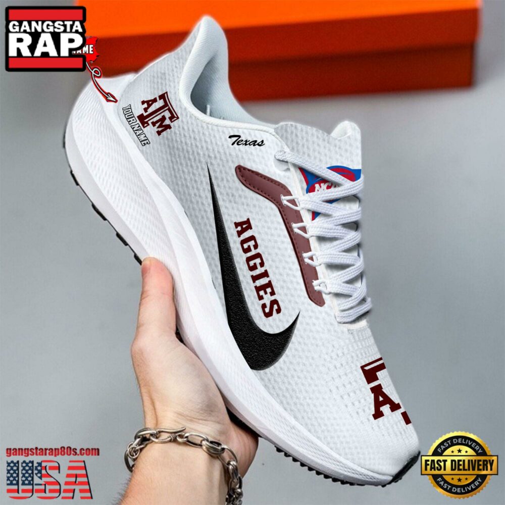 Texas A&ampM Aggies Running Shoes Custom Your Name