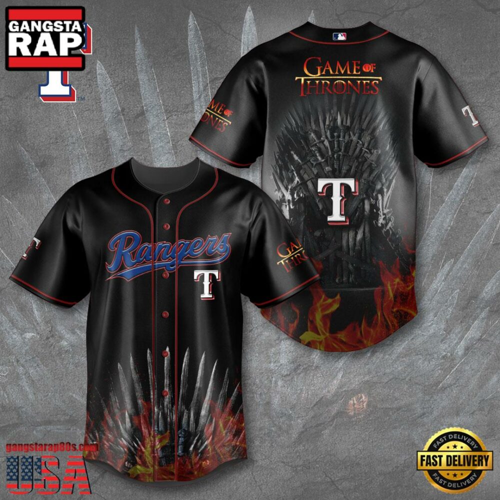 Texas Rangers x Game of Thrones Baseball Jersey