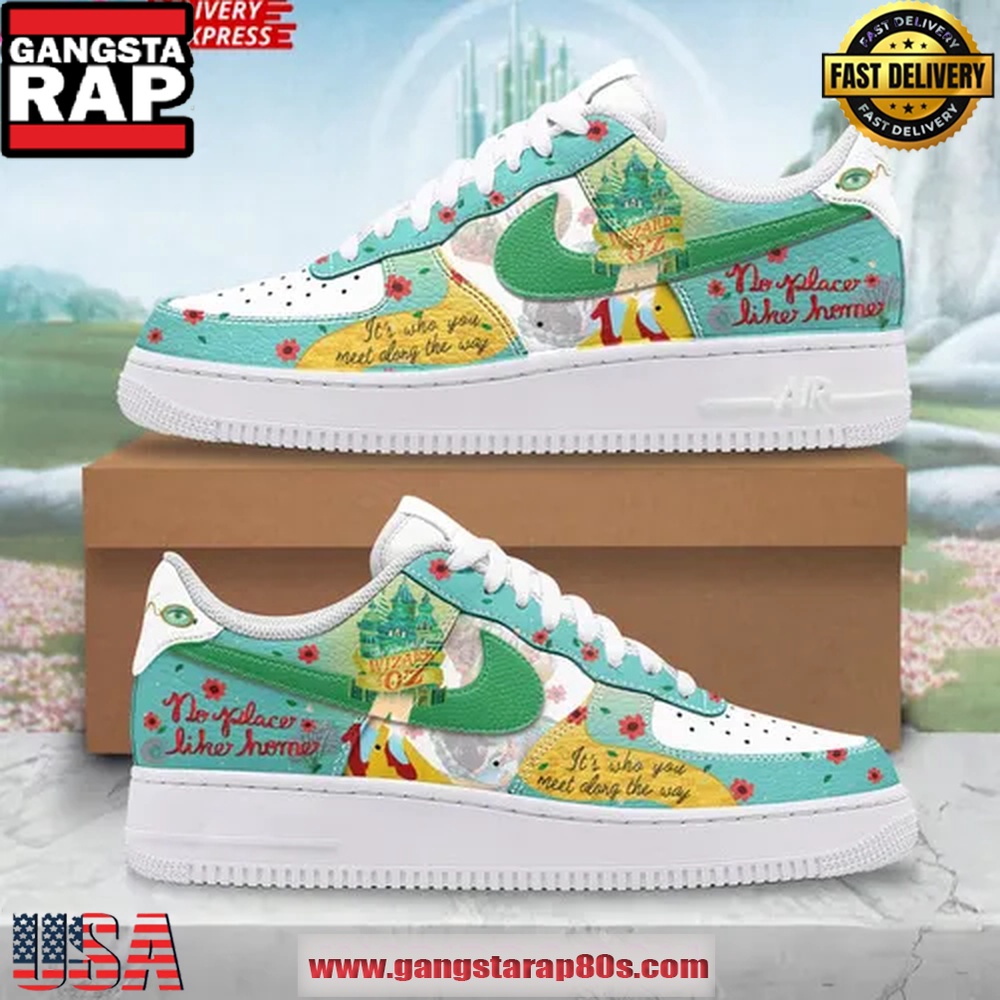 The Wizard of Oz No Place Like Home Edition Nike Air Force 1 Sneakers Shoes The Wizard of Oz No Place Like Home Edition Nike Air Force 1 Sneakers Shoes