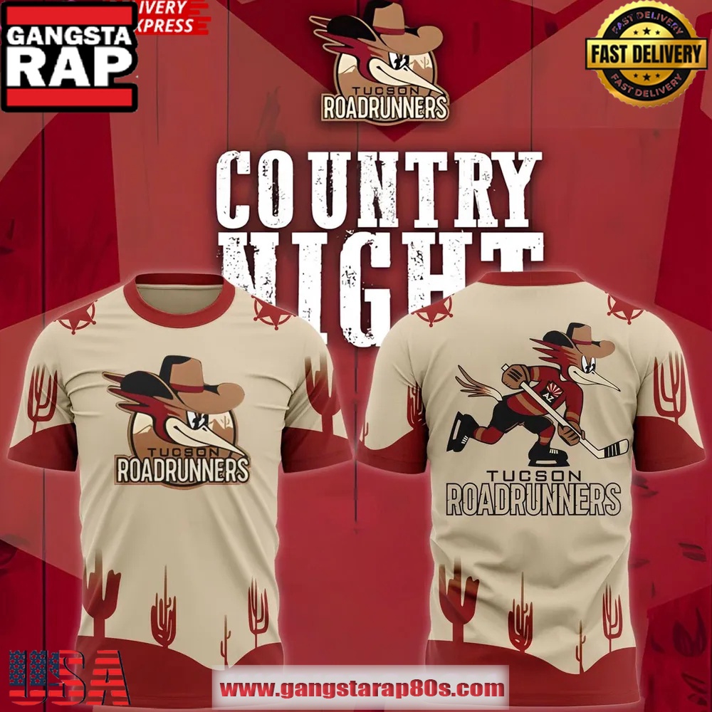 Tucson Roadrunners x Country Night 2025 Unisex T Shirt