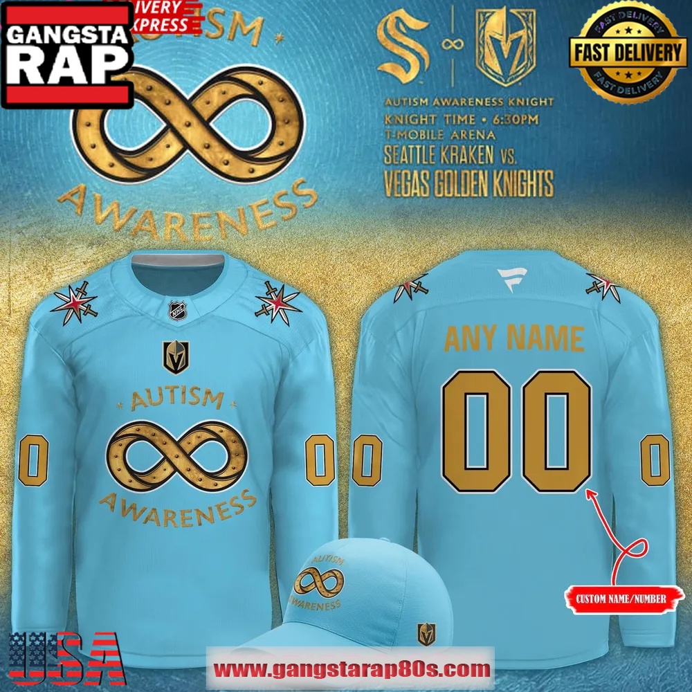 Vegas Golden Knights Autism Awareness 2025 Hockey Jersey