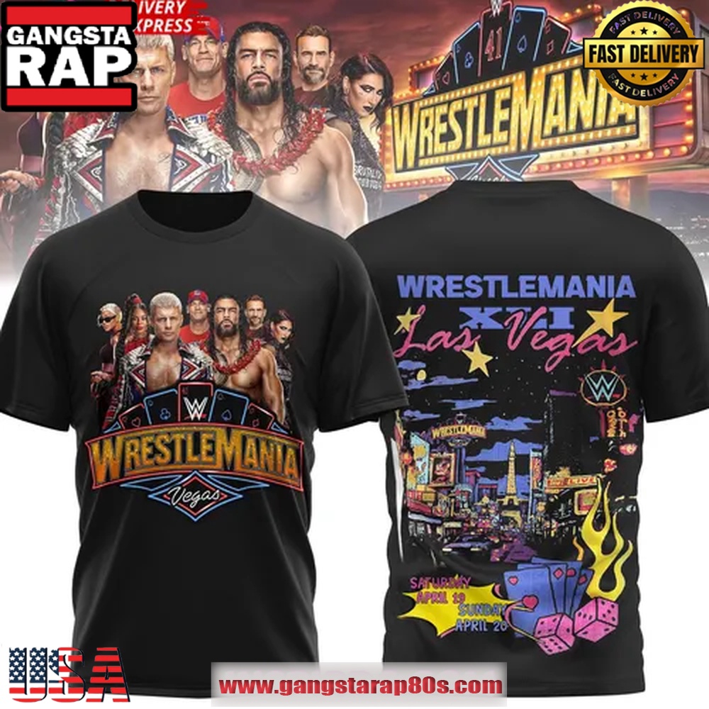 WrestleMania XLI Las Vegas 2025 Unisex T Shirt