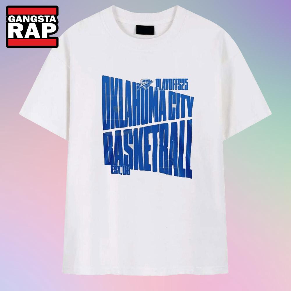 2025 Oklahoma City Thunder Playoff T Shirt
