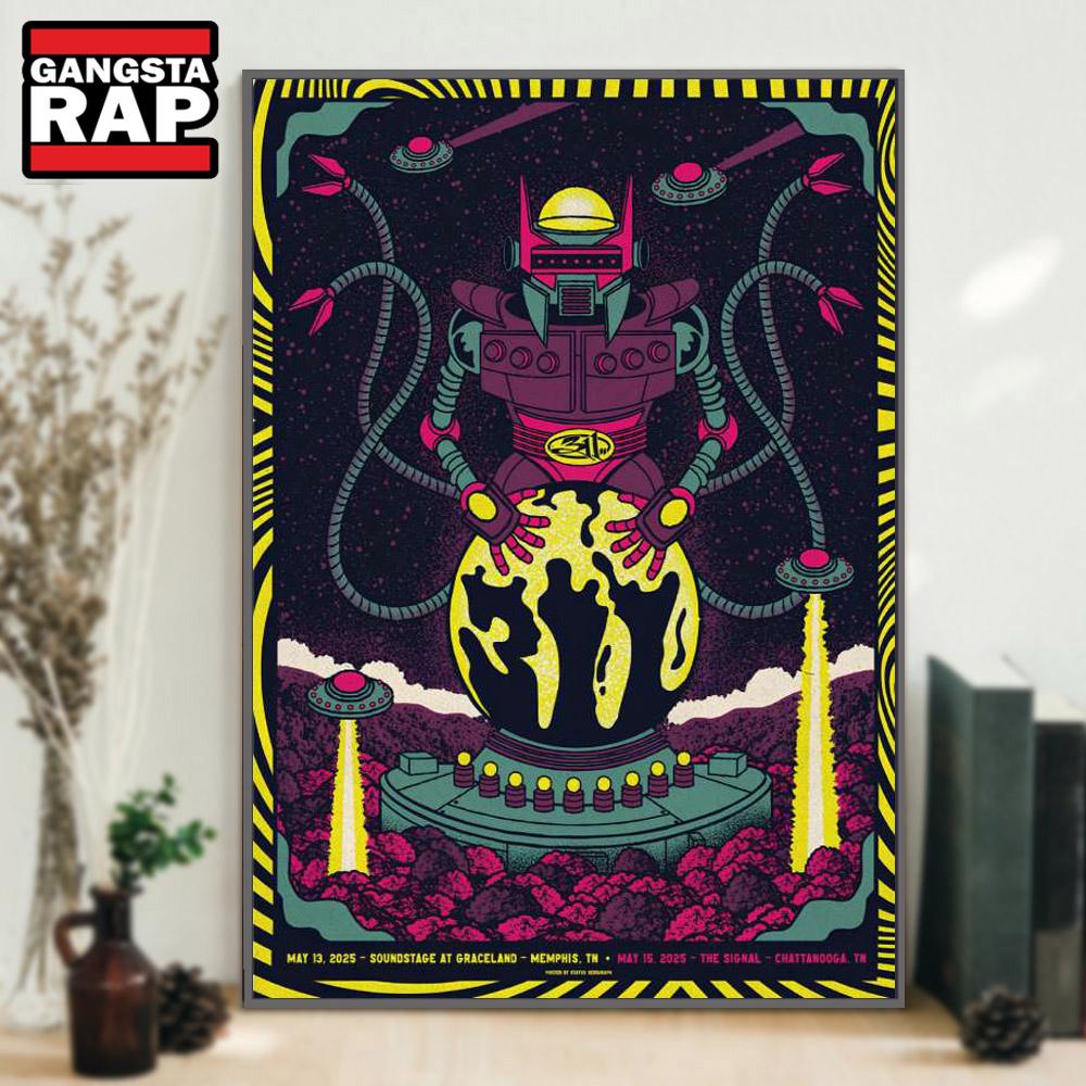 311 Soundstage at Graceland Memphis, TN May 13 2025 Tour Poster Canvas Art