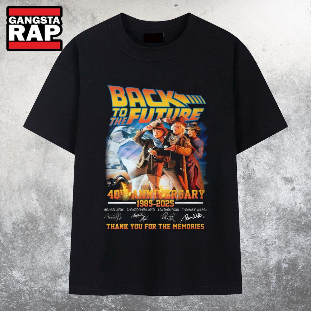 40 Years Back To The Future 2025 T Shirt 40 Years Back To The Future 2025 T Shirt
