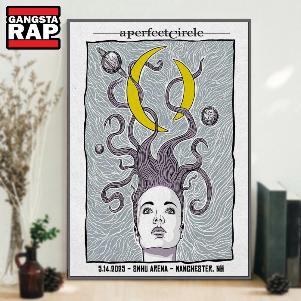 A Perfect Circle SNHU Arena Manchester, NH May 15 2025 Concert Poster Canvas Art