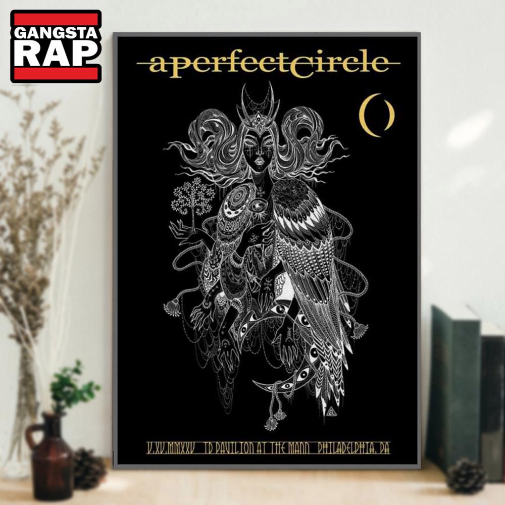 A Perfect Circle TD Pavilion At The Mann, Philadelphia, PA May 15 2025 Tour Poster Canvas Art