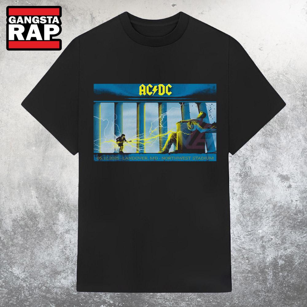 ACDC Northwest Stadium, Landover, MD May 12 2025 Tour T Shirt
