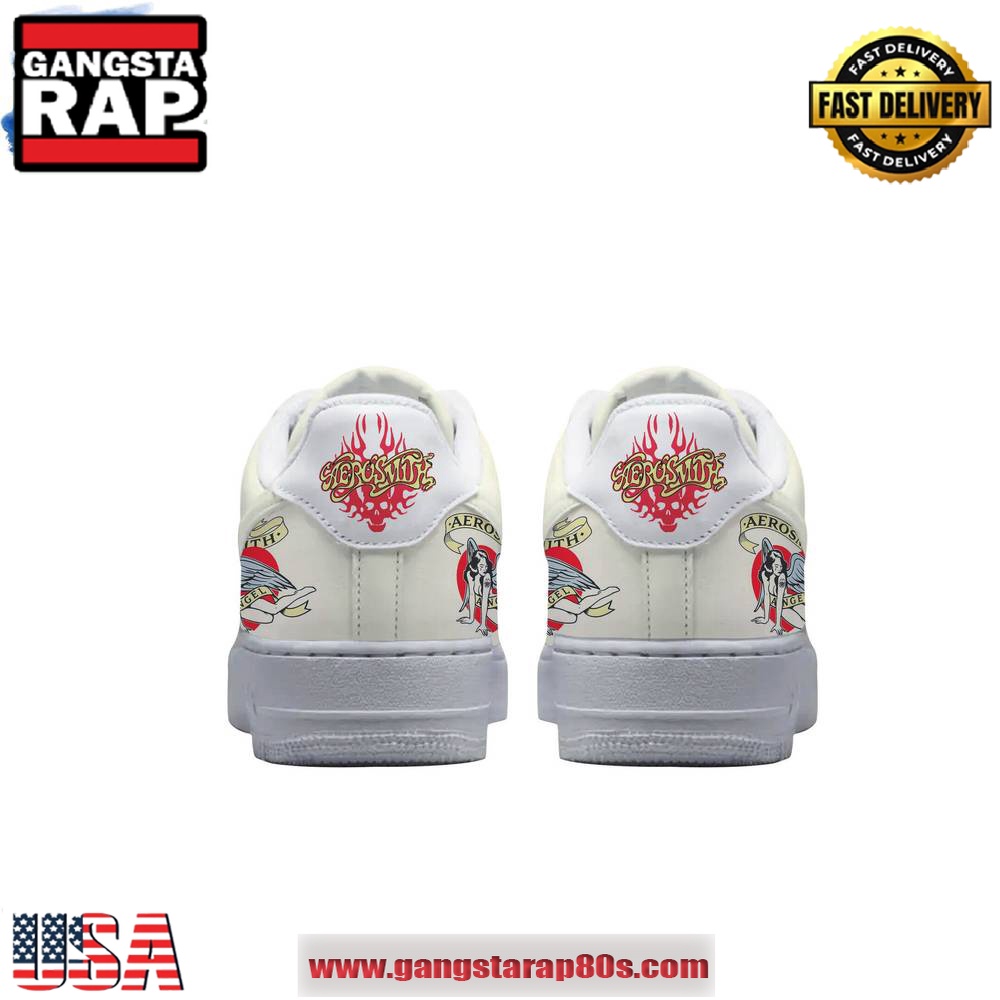 Aerosmith Sweet Emotion Limited Edition Air Force 1 Running Sneakers Shoes Aerosmith Sweet Emotion Limited Edition Air Force 1 Running Sneakers Shoes