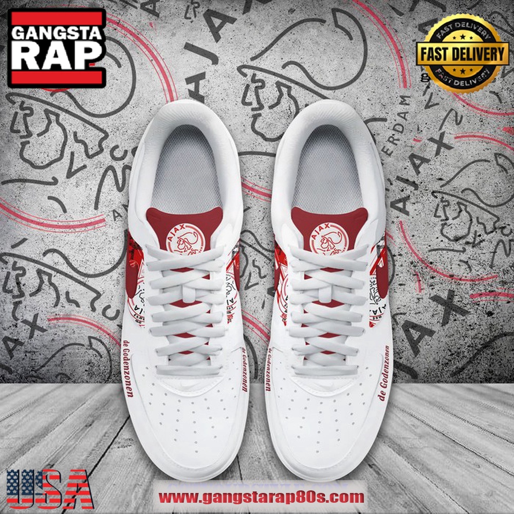 Ajax Amsterdam De Godenzonen Limited Air Force 1 Running Sneakers Shoes Ajax Amsterdam De Godenzonen Limited Air Force 1 Running Sneakers Shoes