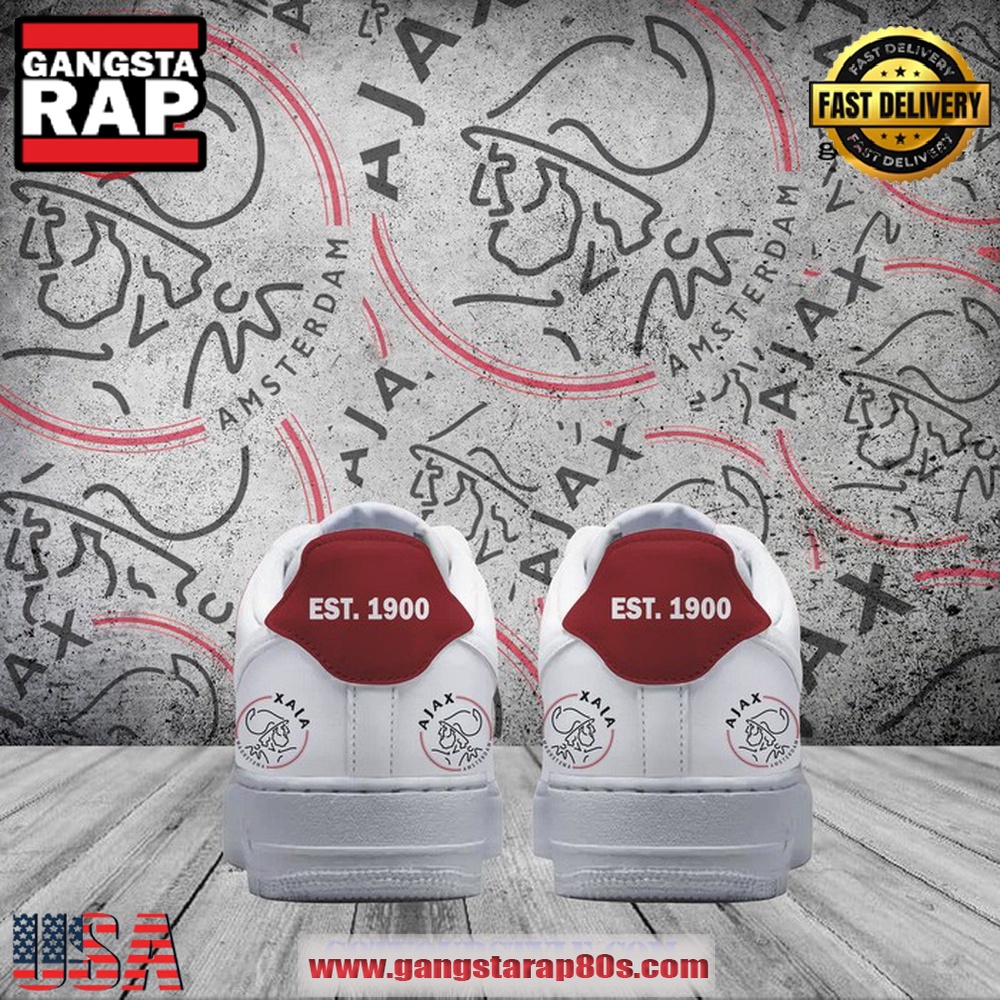 Ajax Amsterdam De Godenzonen Limited Air Force 1 Running Sneakers Shoes Ajax Amsterdam De Godenzonen Limited Air Force 1 Running Sneakers Shoes