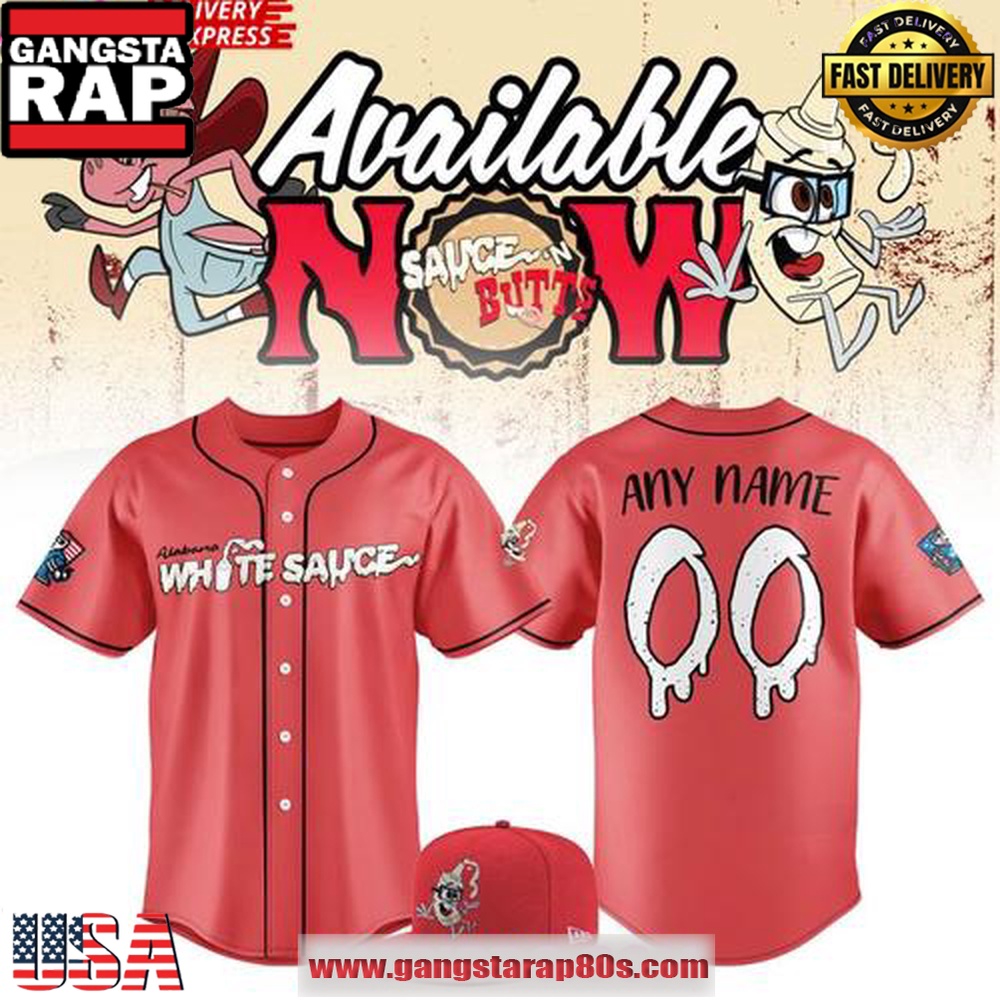 Alabama White Sauce 2025 Limited Edition Custom Baseball Jersey Shirt Alabama White Sauce 2025 Limited Edition Custom Baseball Jersey Shirt