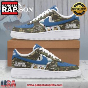 Alan Jackson Last Call Limited Edition Air Force 1 Running Sneakers Shoes