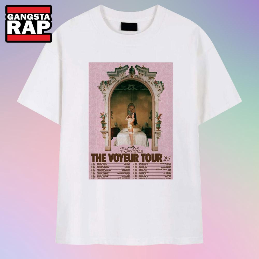Alessi Rose The Voyeur Tour 2025 T Shirt