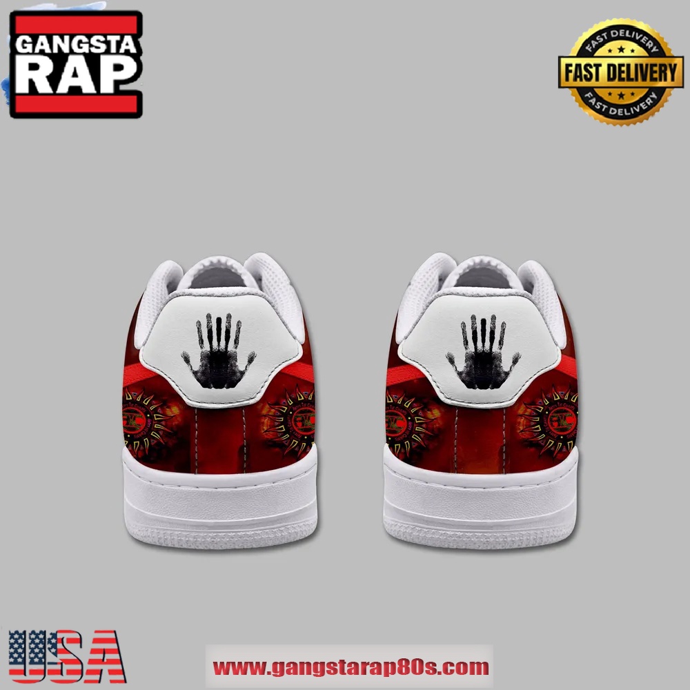 Alice In Chains Limited Edition Air Force 1 Running Sneakers Shoes Alice In Chains Limited Edition Air Force 1 Running Sneakers Shoes