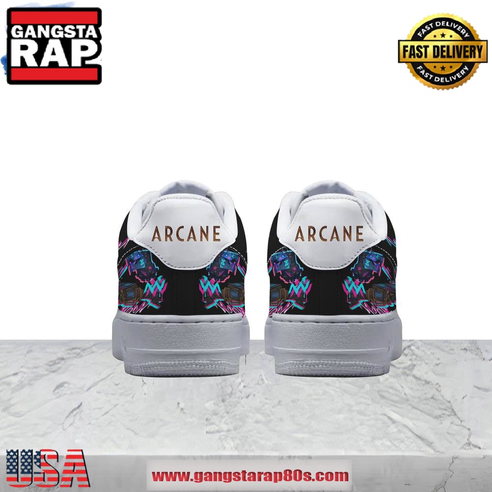 Arcane LOL Jinx Was Here Limited Edition Air Force 1 Running Sneakers Shoes Arcane LOL Jinx Was Here Limited Edition Air Force 1 Running Sneakers Shoes