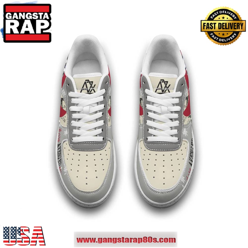 Avenged Sevenfold Merry Christmas Limited Edition Air Force 1 Running Sneakers Shoes Avenged Sevenfold Merry Christmas Limited Edition Air Force 1 Running Sneakers Shoes