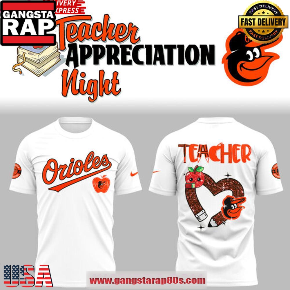 Baltimore Orioles Teacher Appreciation 2025 Collection Shirt