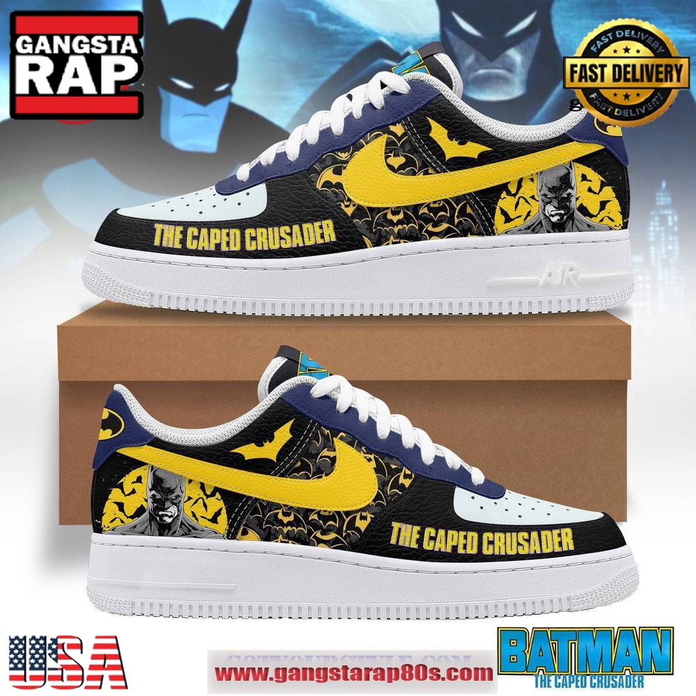 Batman The Caped Crusader Air Force 1 Running Sneakers Shoes