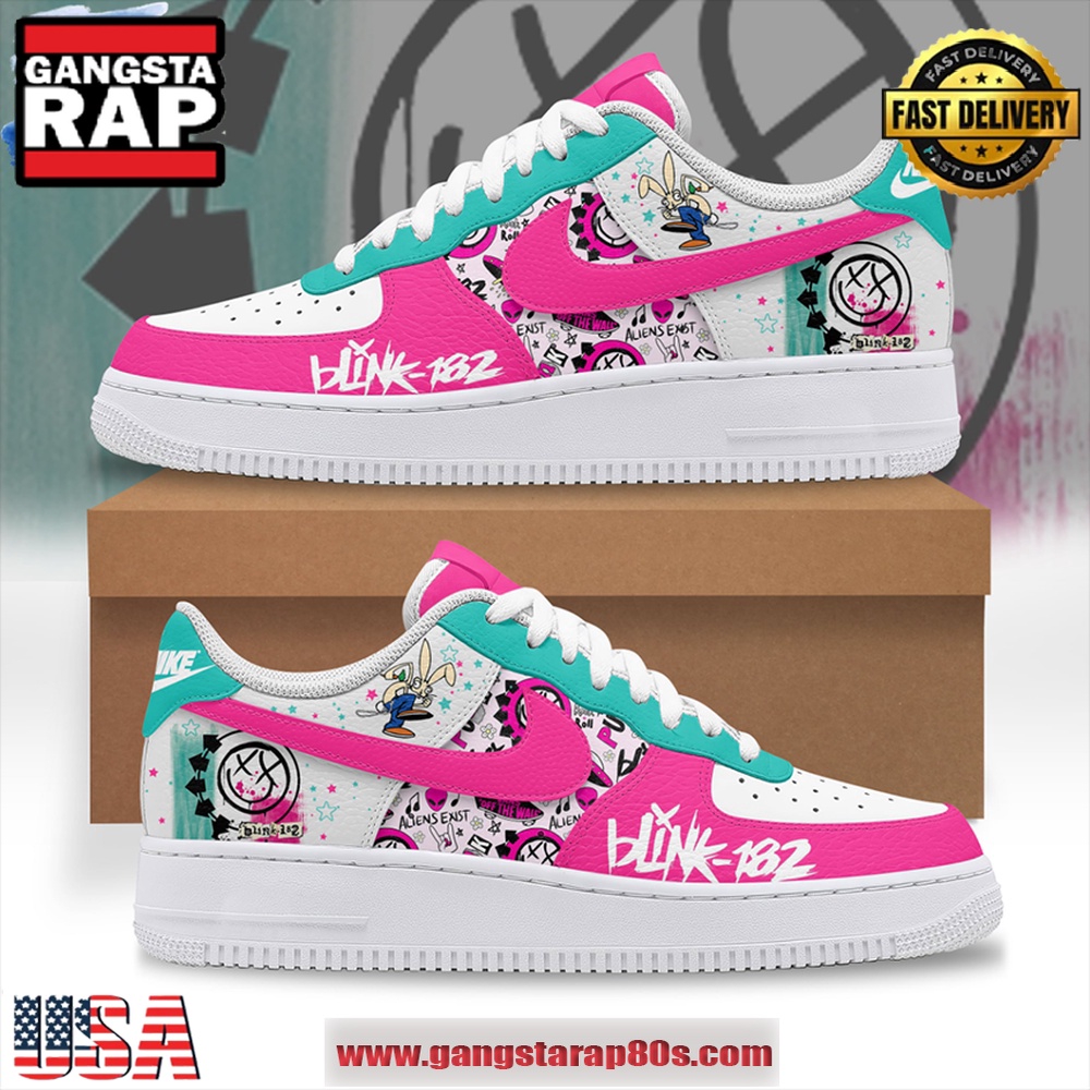 Blink-182 Off The Wall Limited Edition Air Force 1 Running Sneakers Shoes