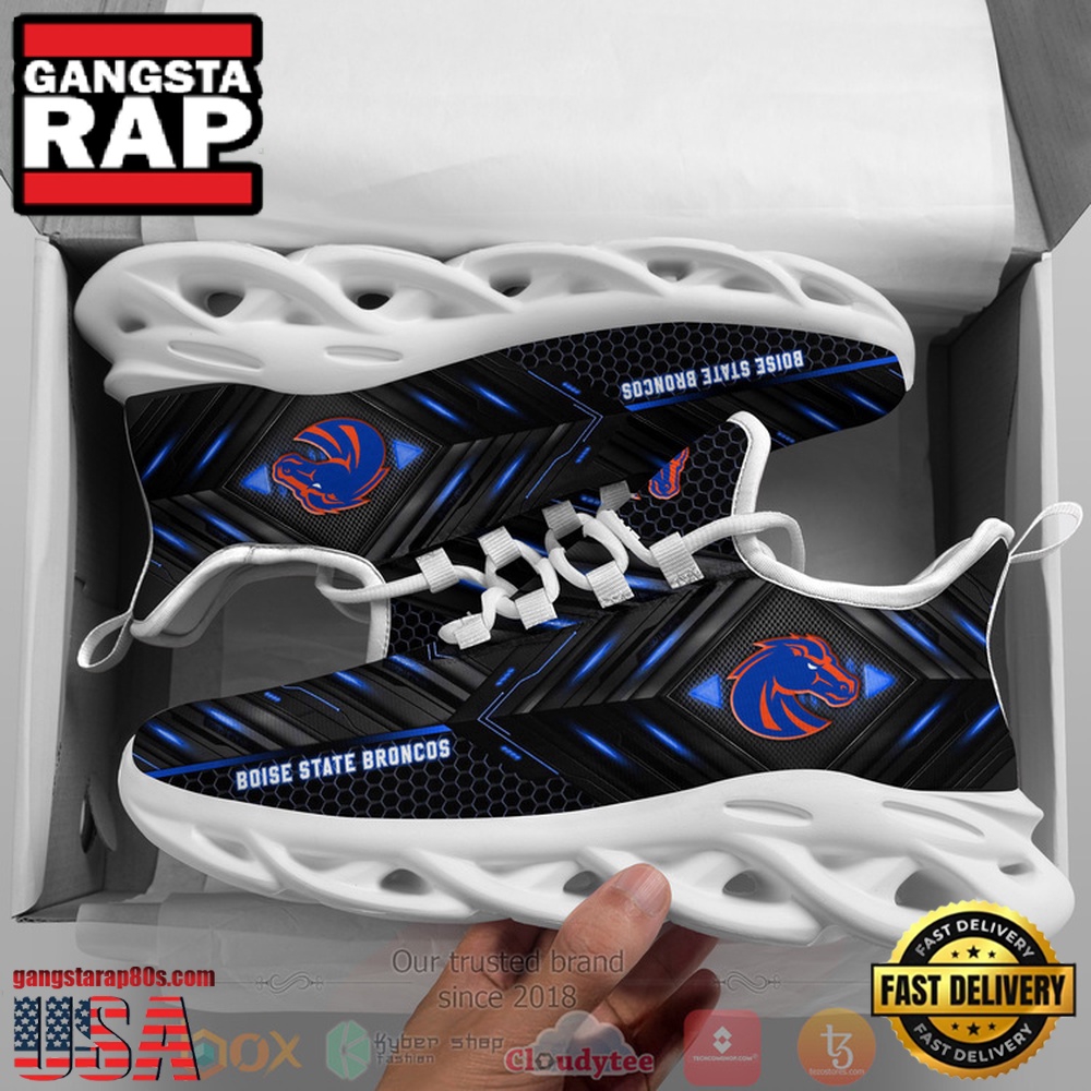 Boise State Broncos Custom Name Clunky Unique Design Max Soul Shoes Running Sneakers Boise State Broncos Custom Name Clunky Unique Design Max Soul Shoes Running Sneakers