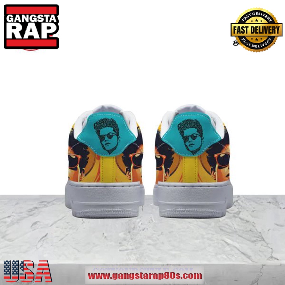 Bruno Mars Disco Limited Edition Air Force 1 Running Sneakers Shoes Bruno Mars Disco Limited Edition Air Force 1 Running Sneakers Shoes