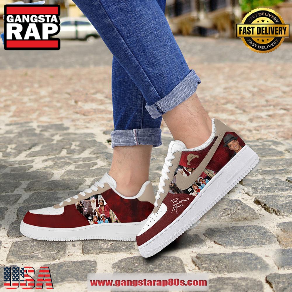 Bruno Mars My Darling Limited Edition Air Force 1 Running Sneakers Shoes Bruno Mars My Darling Limited Edition Air Force 1 Running Sneakers Shoes