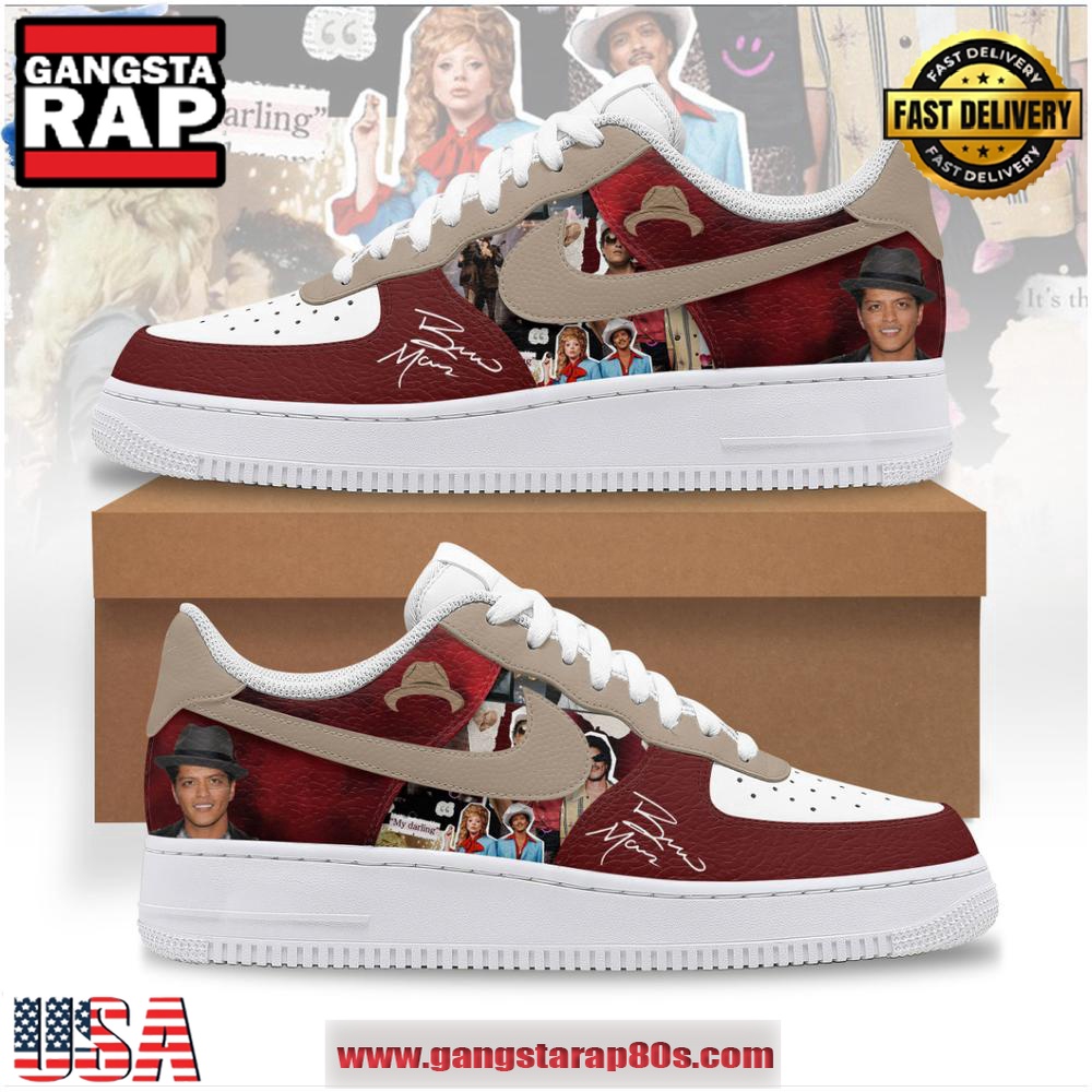 Bruno Mars My Darling Limited Edition Air Force 1 Running Sneakers Shoes
