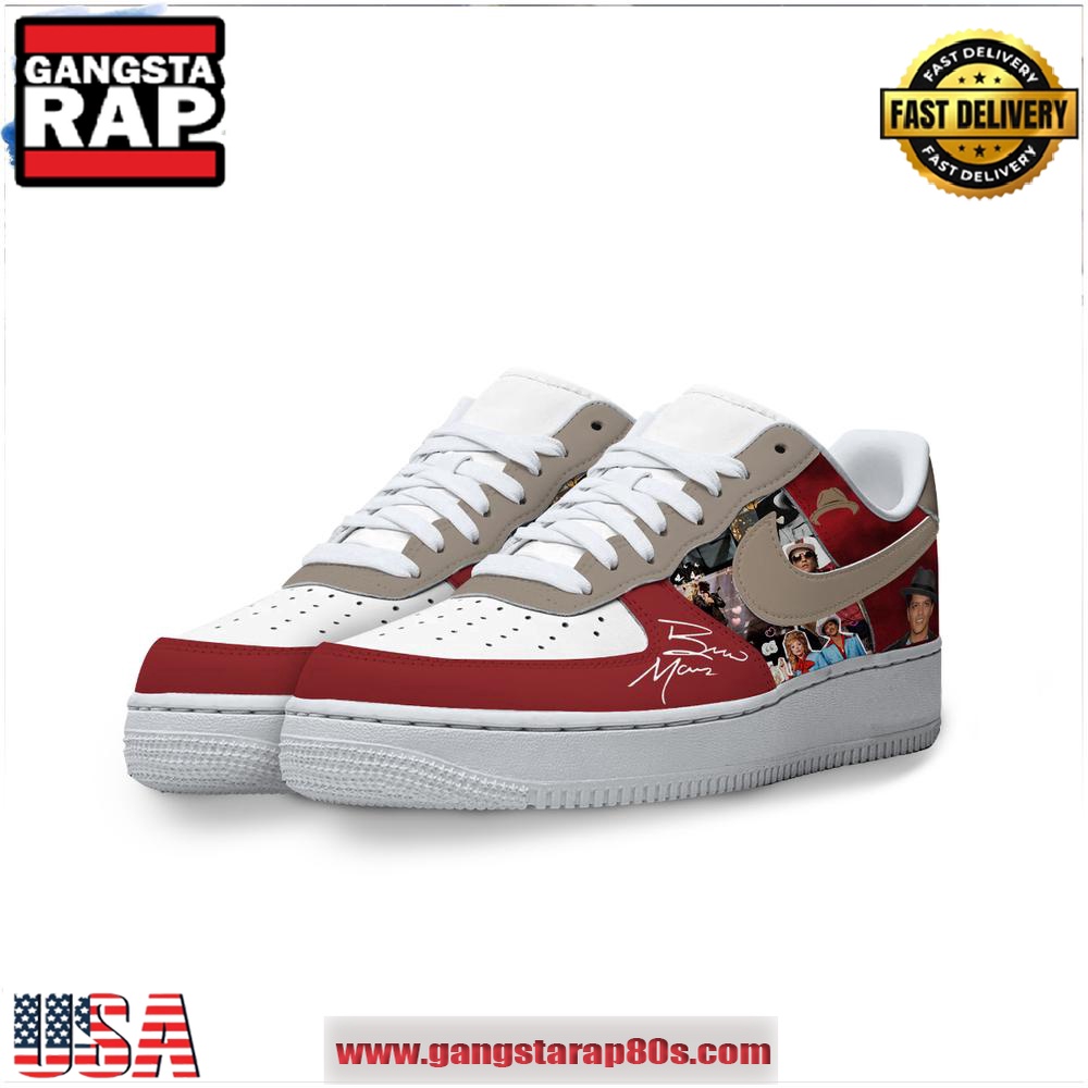 Bruno Mars My Darling Limited Edition Air Force 1 Running Sneakers Shoes Bruno Mars My Darling Limited Edition Air Force 1 Running Sneakers Shoes